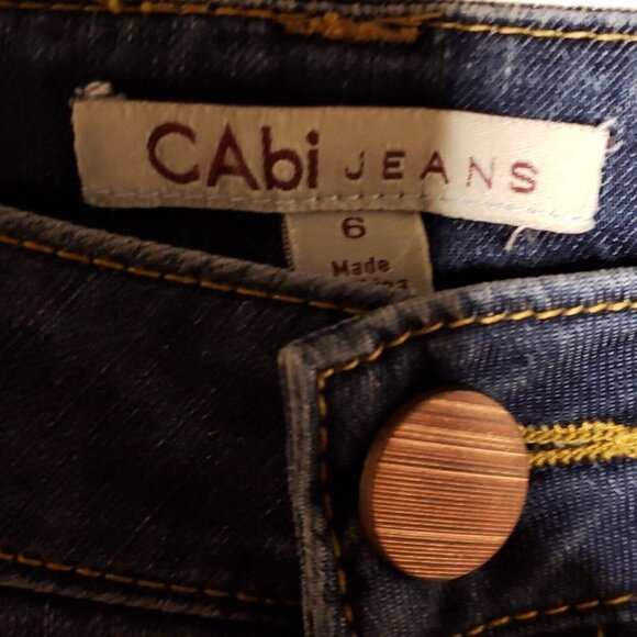Cabi Womens Medium Wash Flare Leg Low Rise Jeans 6 - Picture 8 of 10